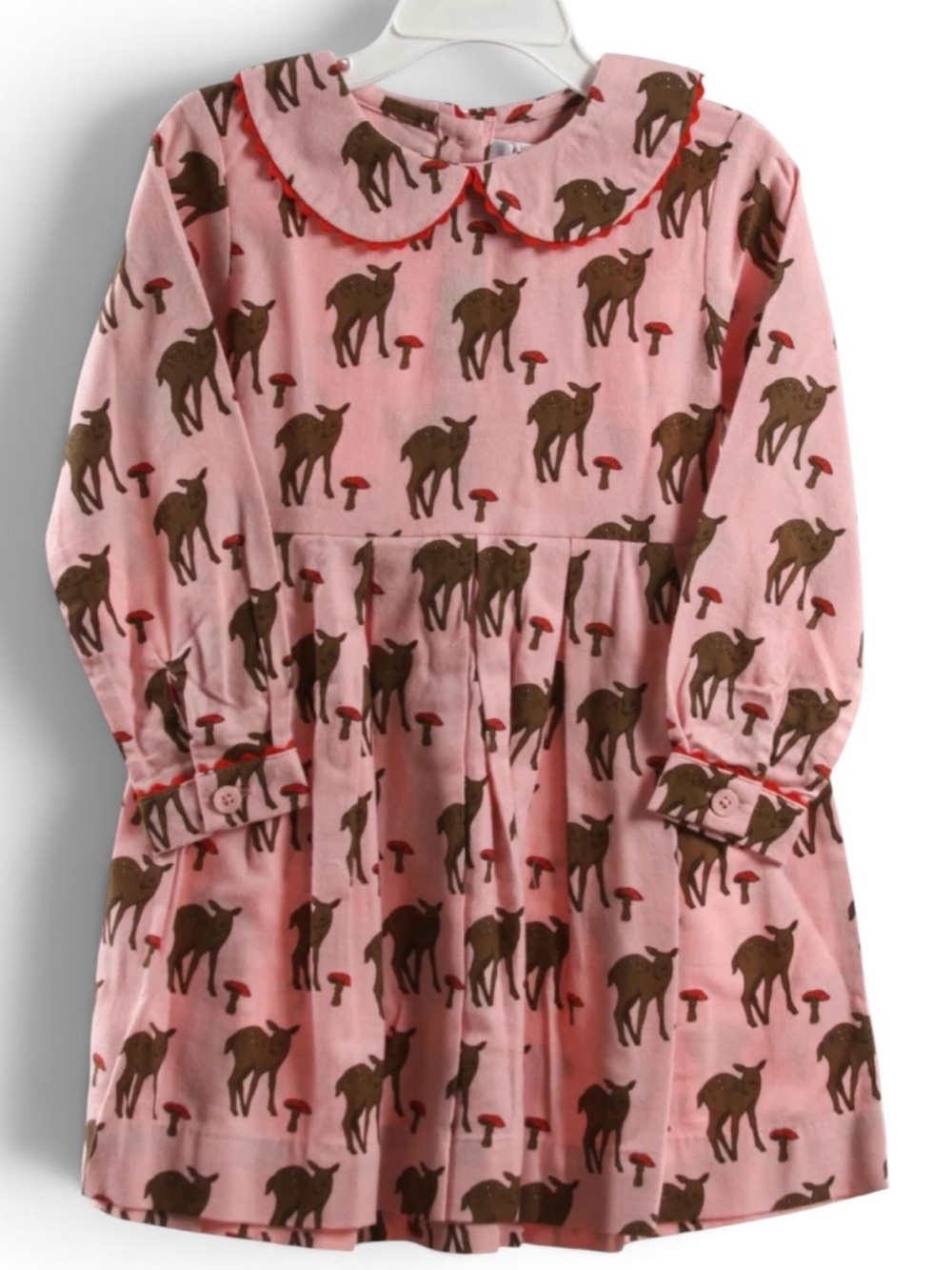 Rachel Riley Pink Deer & Mushroom Dress NWT SZ 3